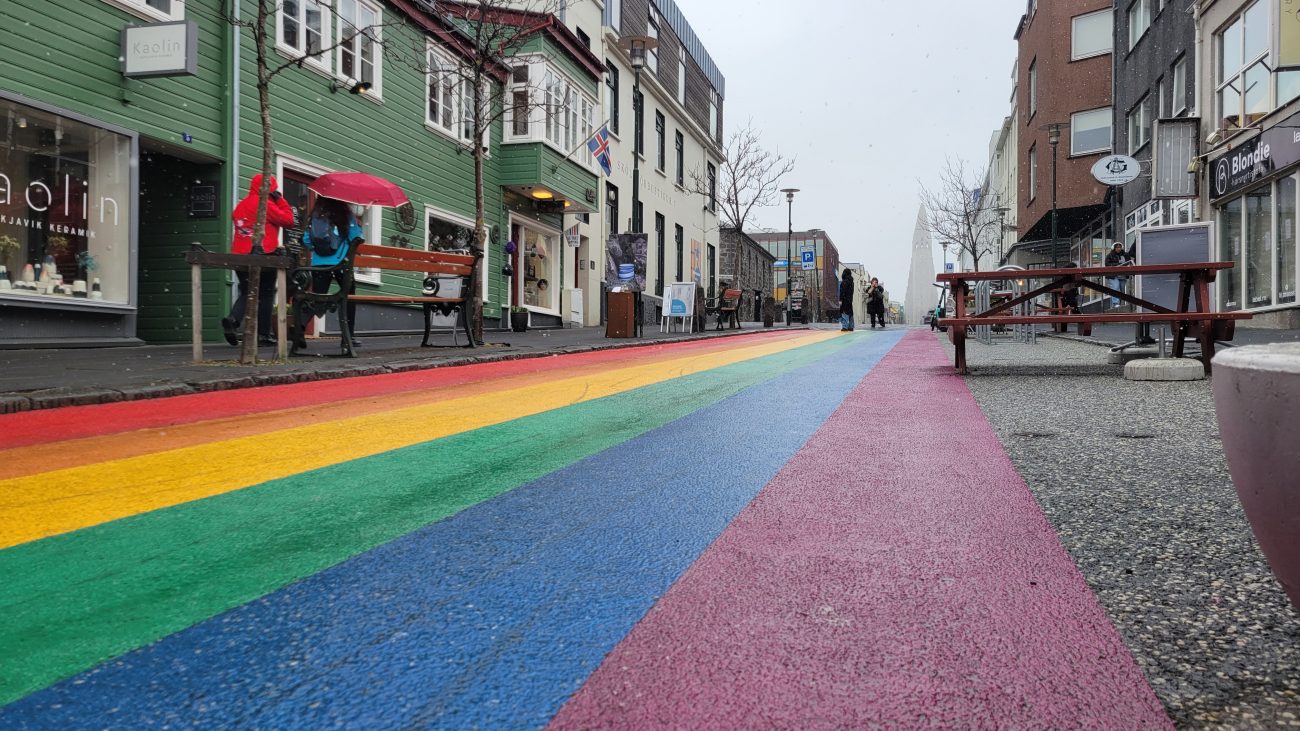 Rainbow Street, Reykjavik, Iceland