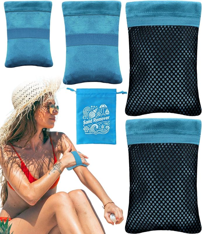 sand remover mitt for beach essentials