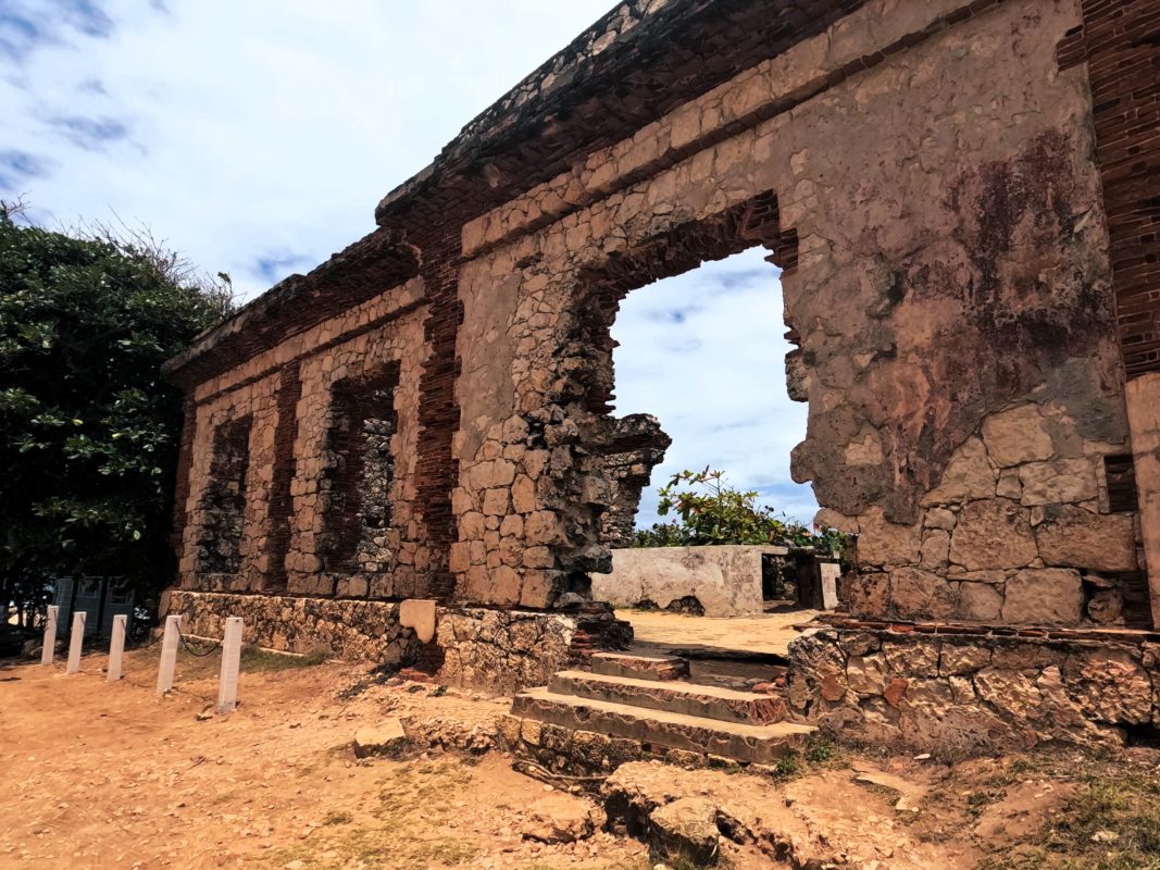 Spanish ruins Punta Borinquen Beach, Puerto Rico