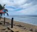 Puerto Rican flag flying on a beach